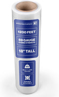 International Plastics Co. 18" Plastic Stretch Film Wrap 1200 feet 500% Stretch Ability | 500% Stretch Ability for Packing Moving Packaging Heavy Duty Shrink (Clear)