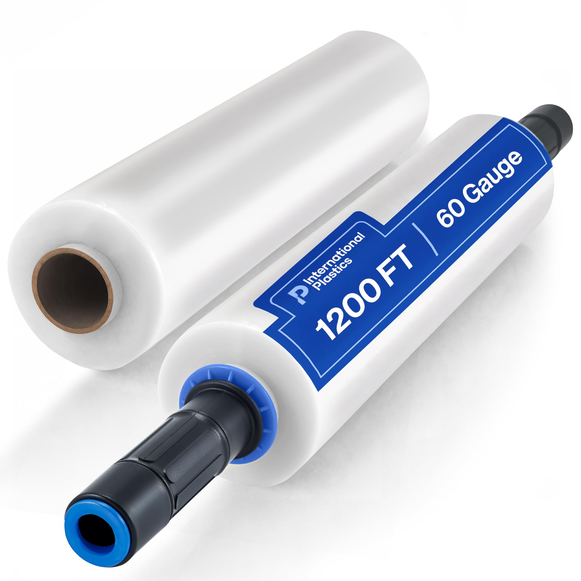 International Plastics Co. 18" Plastic Stretch Film Wrap 1200 feet 500% Stretch Ability | 500% Stretch Ability for Packing Moving Packaging Heavy Duty Shrink (Clear)