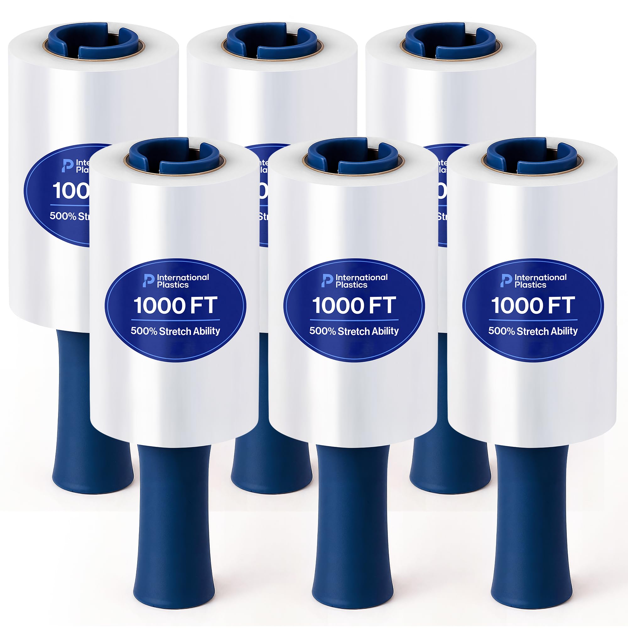 International Plastics Co. 18" Plastic Stretch Film Wrap 1200 feet 500% Stretch Ability | 500% Stretch Ability for Packing Moving Packaging Heavy Duty Shrink (Clear)