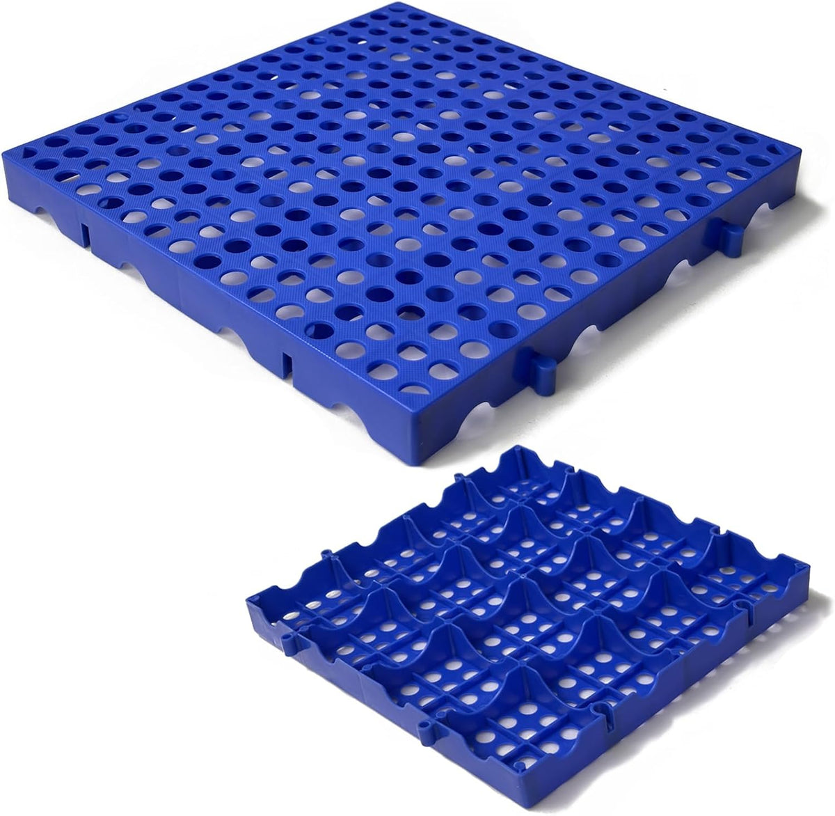 Plastic Pallets, Plastic Pallets for Basement Storage, Nestable Lightweight Waterproof for Basement Garage Supermarket (4)